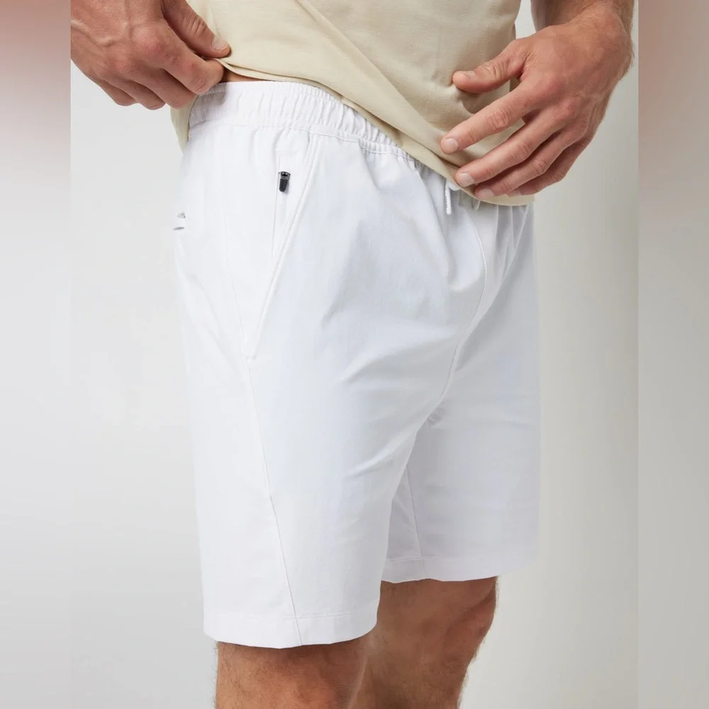 Vuori XXL Crosscourt Shorts men’s $94 white athletic barely used gym - Picture 3 of 10